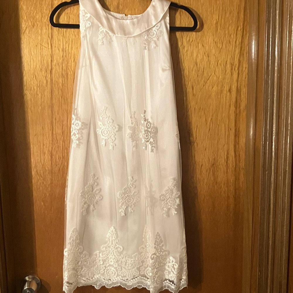 Semi formal cream dress
